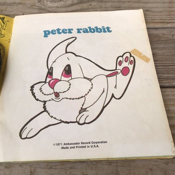 Vintage 1971 Peter Rabbit Book & Record 45 RPM - Picture 4 of 8